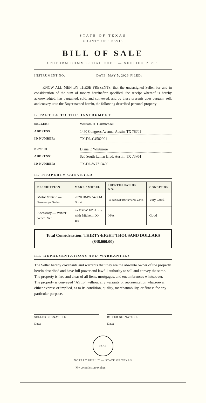 Government Gazette Bill Of Sale